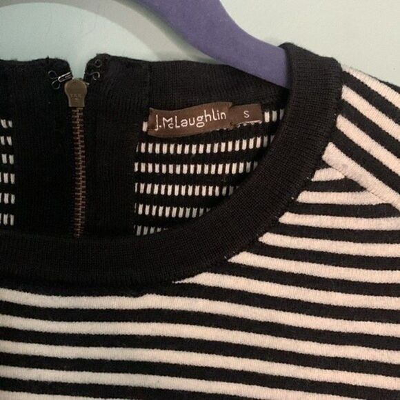 J. McLaughlin Darla Ottoman Striped Sweater Dress - Picture 5 of 11